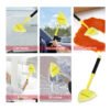 Windshield Cleaning Tool and Car Window Cleaner Tool for Interior and Exterior Auto Glass