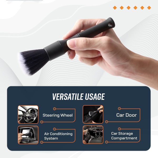 Ultra-Soft Car Detailing Brush No Scratch Car Interior Cleaning Brushes with Soft Brush Head