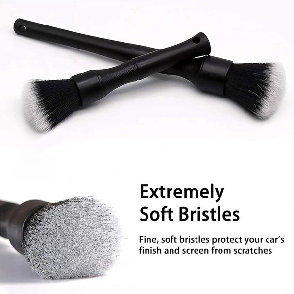 Ultra-Soft Car Detailing Brush No Scratch Car Interior Cleaning Brushes with Soft Brush Head