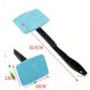 Car Windshield Cleaning Tool Reusable Microfiber Pads and Windshield Cleaner with Foldable Handle
