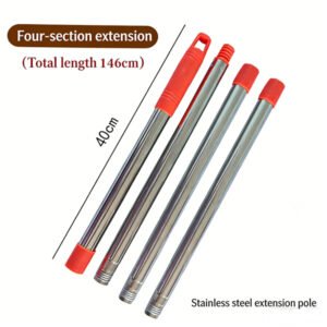 Customizable Stainless Steel Mop Connecting Pole - OEM Extendable Handle for Cleaning Tools