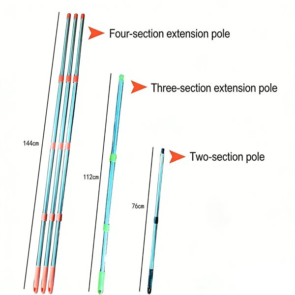 Customizable Stainless Steel Mop Connecting Pole - OEM Extendable Handle for Cleaning Tools