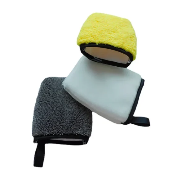 Dual-Sided Interior Scrub Finger Mitt – 2-in-1 Exterior & Interior Detailing Tool