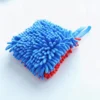 Dual-Color Car Wash Pad - Scratch Free Wrist Strap - Soft Chenille Microfiber Car Wash Sponge