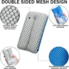 Double-Sided Mesh Car Cleaning Sponge – 2-in-1 Scrub & Polish for Wheels, Glass & Body