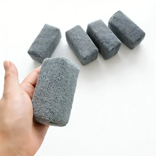 Ceramic Coating Applicator Sponge – Lint-Free Microfiber Wax Applicator for Car Detailing