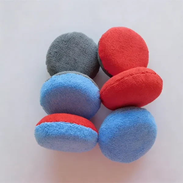 Soft Microfiber Applicator with Plastic Barrier Ceramic Coating Car Cleaning Tool to Prevent over Absorption