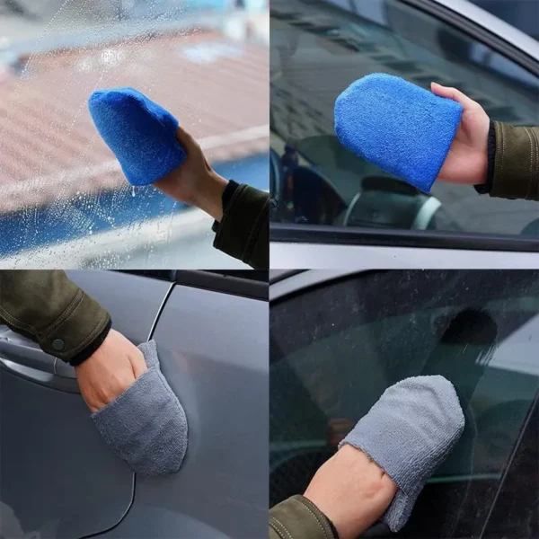 Cleaning Pads with Finger Pocket Wax Applicator for Car Cleaning and Fine Polishing