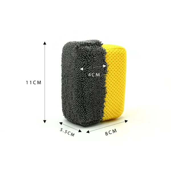 Tire Shine Applicator Sponges, Multi-Purpose Mesh and Microfiber Applicator Pad for Car Detailing