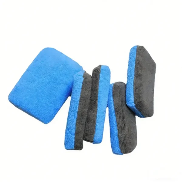 Ceramic Coating Applicator Sponge with Plastic Barrier to Reduce Product Waste