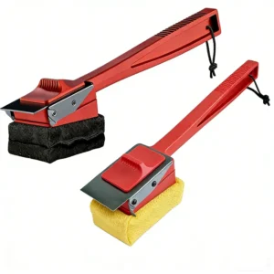 Bristle Free Grill Brush with Extra Sponge - Steam Grill Brush Bristle Free with Patent Pending Triple Scraper