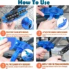 Bike Chain Cleaner with 360° Rotating Brushes, Split Design No Chain Removal Tool