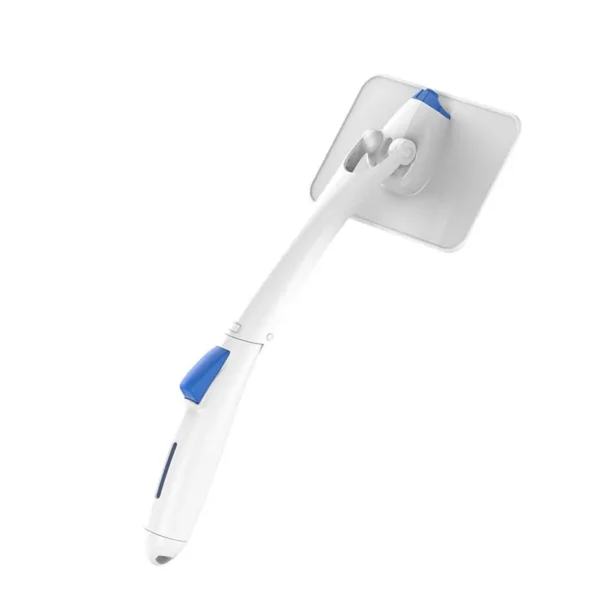 Quick Clear Foldable Car Windshield Cleaner Tool, 180° Pivoting Head with Reusable Microfiber Pad & Built-in Water Bottle