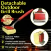 Grill Brush Bristle Free. SteamWizards BBQ Replaceable Cleaning Head, Unique Seamless-Fit Scraper Tool