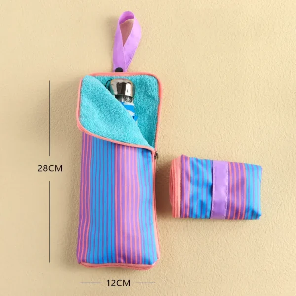 Reversible Umbrella Storage Bag – Waterproof Oxford Cloth + Superfine Fiber, Leakproof Umbrella Pouch for Commute, Travel & Home