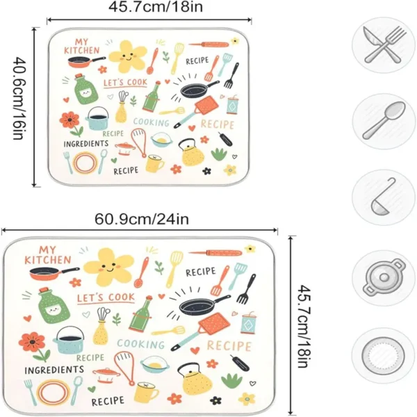 Microfiber Dish Drying Mat