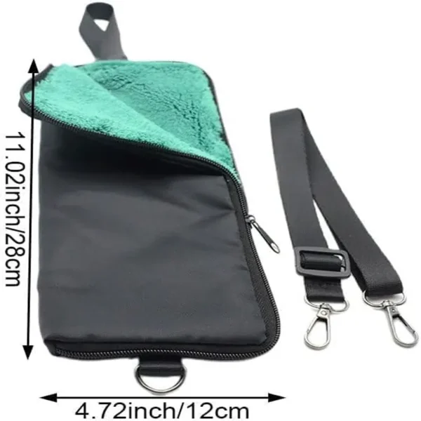 ShineMaxs Foldable Umbrella Storage Bag, Water-Resistant & Absorbent Umbrella Pouch with Detachable Shoulder Strap