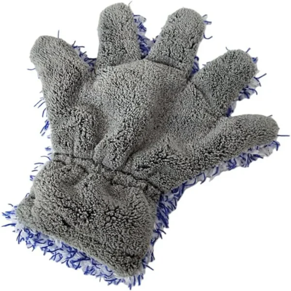 Interior cleaning with dual-sided car wash mitt, safe for delicate materials