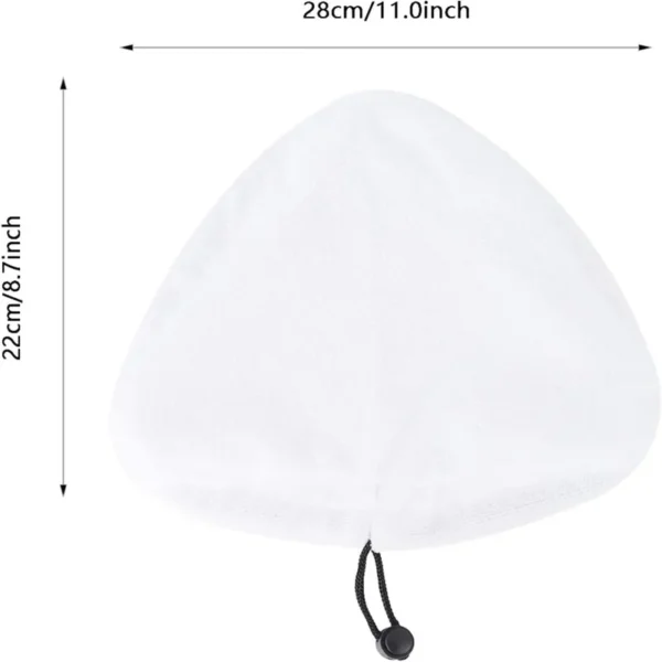 drawstring-lock-steam-mop-pad Close-up of drawstring lock on triangular steam mop pad, secure fit for H2O X5