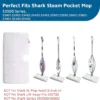 hook-and-loop-closure-shark-mop-pad-installation Sandwich mesh lining on steam mop pad, even heat and steam distribution