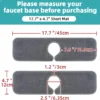 faucet splash guard size chart for single hole faucets