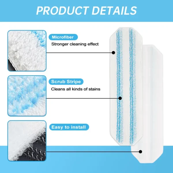 Wet and dry dual-use cleaning with O-Cedar H2Pro mop pads on tile and wood floors