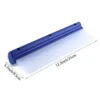 Non-slip ergonomic handle on T-bar squeegee, secure grip even when wet