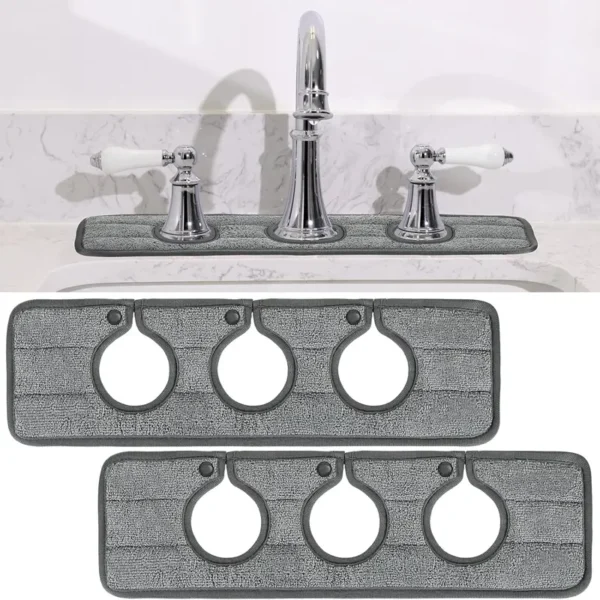 3 hole kitchen faucet mat