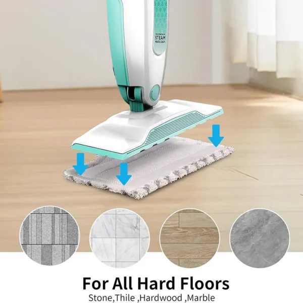 Multi-surface cleaning with Shark S1000 mop pads on laminate, hardwood, granite, and tile floors