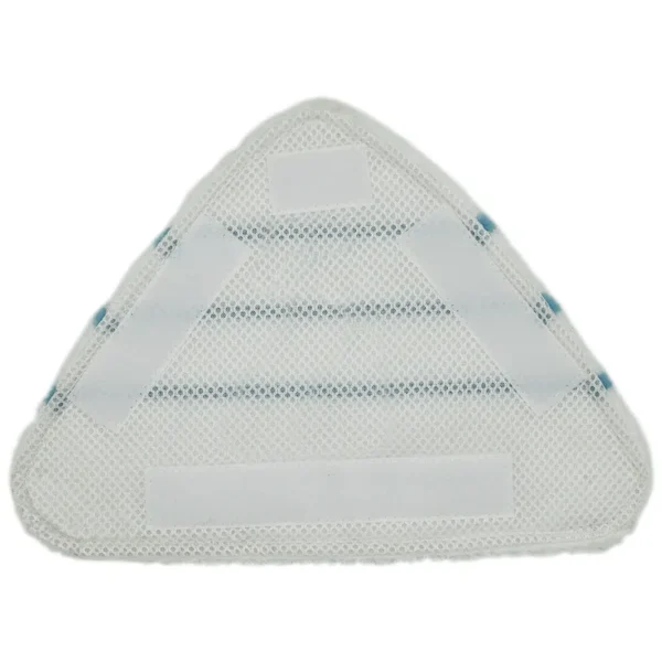 Hook and loop velcro fastener on triangular steam mop pad for secure fit