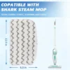 Close-up of textured scrub strips on Shark S1000 mop pad for tough stain removal