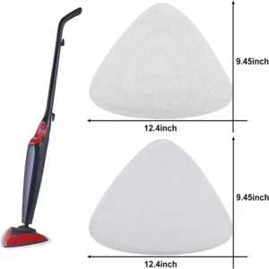 universal triangle microfiber steam mop replacement pads, 12.4"×9.45"