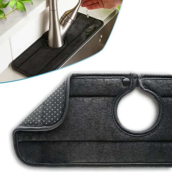 microfiber mesh faucet splash guard