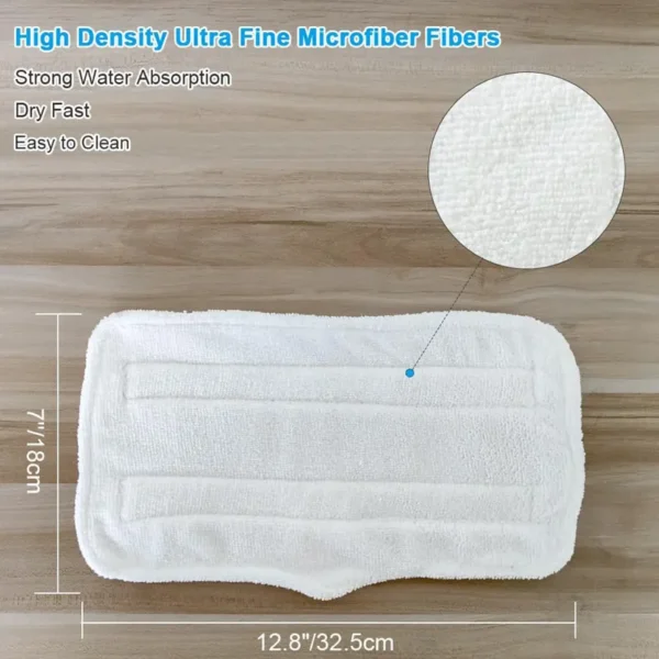 washable-reusable-shark-mop-pads-machine-wash Close-up of triple-layer microfiber texture on Shark steam mop pad