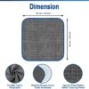 16"×16" microfiber towel, perfect size for every detailing task