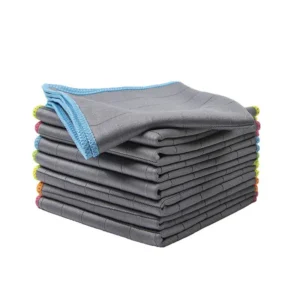 400GSM glass fiber microfiber cleaning cloths, 3-pack streak-free and lint-free
