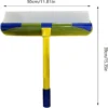 Close-up of built-in water reservoir on squeegee, collects scraped water