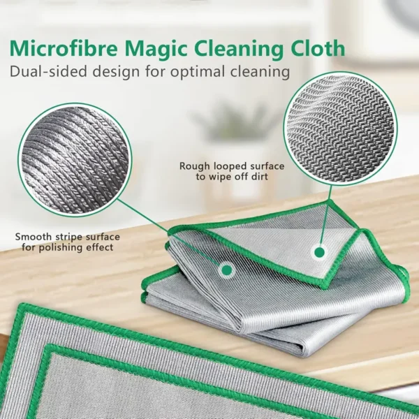 Cleaning car windshield with thick microfiber cloth, no scratches or streaks