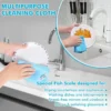cleaning-glass-with-fish-scale-cloth Cleaning multiple surfaces with fish scale microfiber cloth, safe for glass, wood and stainless steel
