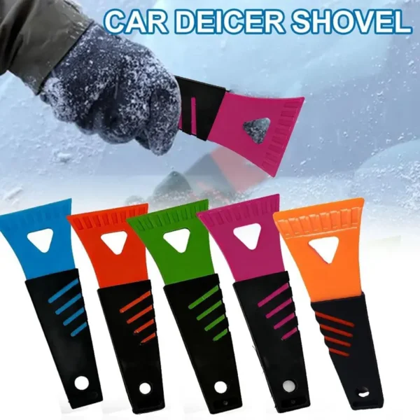 compact-plastic-ice-scraper-main Plastic Ice Scraper for Cars & Trucks - Soft Grip, No-Scratch Winter Windshield Frost Remover