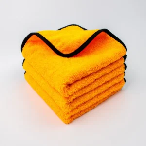 Dual-sided 440GSM microfiber car towels, 6-pack for drying and polishing