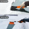 ergonomic-foam-grip-on-car-snow-removal-tool Ergonomic foam grip on extendable snow removal tool, comfortable to hold in cold weather