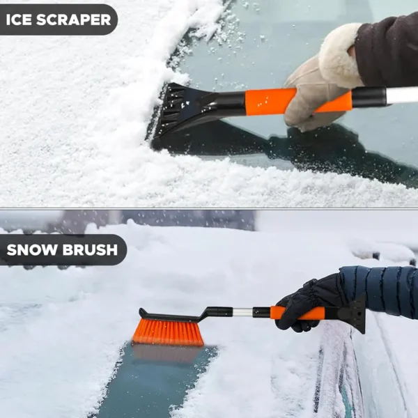 ergonomic-foam-grip-on-car-snow-removal-tool Ergonomic foam grip on extendable snow removal tool, comfortable to hold in cold weather