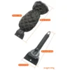 Ergonomic non-slip handle with thumb rest on ice scraper, comfortable and secure grip