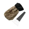 faux fur ice scraper mitt with thick fleece lining for cars, SUVs and trucks