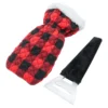 ice scraper mitt with plush fleece lining, 5-inch acrylic blade