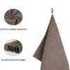 Hangable design of coffee bar cleaning towel, easy to store on espresso machine