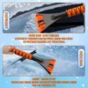 ice-scraper-smashing-thick-ice-from-car-windshield Ice scraper with claw-style blade removing thick ice from car windshield, fast and scratch-free