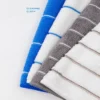 Close-up of thick microfiber texture on kitchen towel, soft and plush