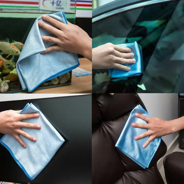 microfiber-fabric-closeup-for-glass-cleaning Microfiber Glass Cleaning Cloths - Lint-Free & Streak-Free for Glass, Windows & Stainless Steel